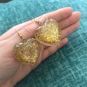 Gold handmade earrings